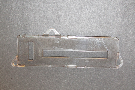 Corvette Heater and Air Conditioning Control Lens, Clear, 77-82