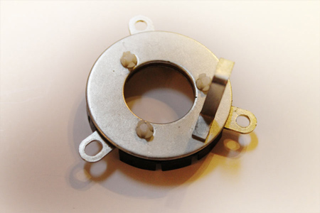 Corvette Horn Button Contact, w/ Telescopic Column, 63-66 