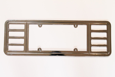 Corvette License Plate Frame, Chrome, 97-04